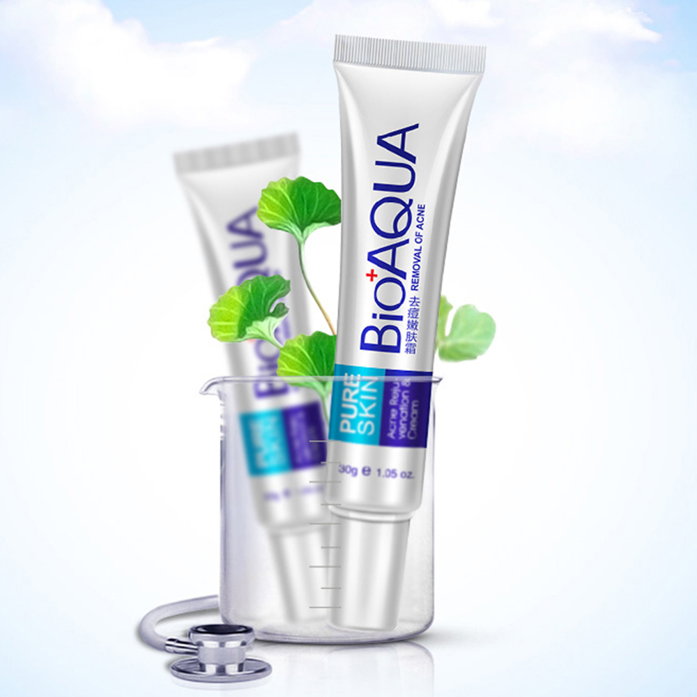 BIOAOUA 30g Acne Treatment Blackhead Remova Anti Acne Cream Oil Control Shrink Pores Acne Scar Remove Face Care Whitening