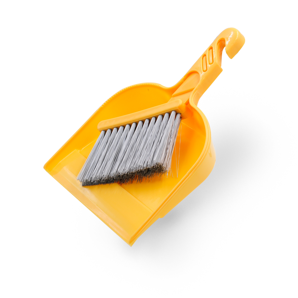 Dustpan and Brush Set for Table Household Plastic Plastic Broom Handle Made PP Dustpan+pp Bristle +TPR Handle Plastic Cover 99