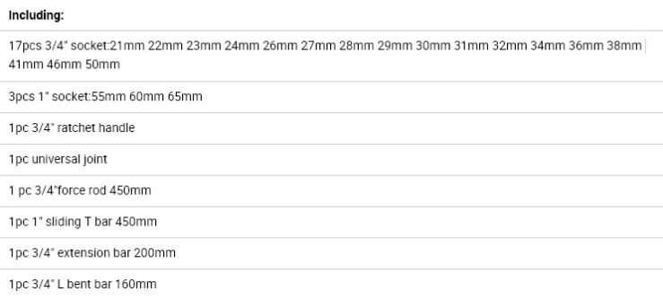 Heavy 3/4''-1'' DR Box Socket Impact Socket