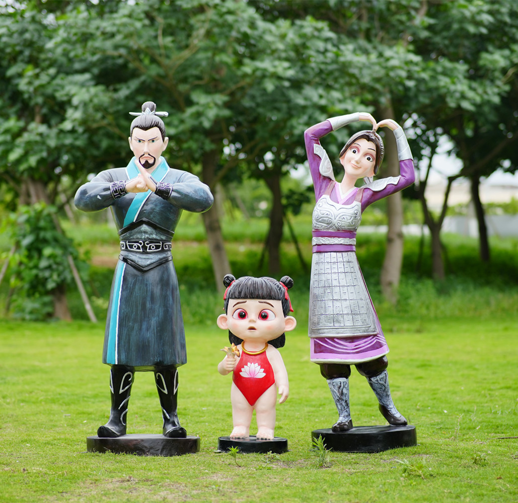 人形 nayu Nezha 2 Magic Boy Naohai Sculpture - Eco-Friendly Ornaments