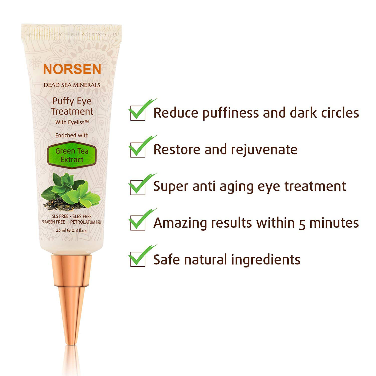 Hot Selling Products Organic Anti Wrinkle Dark Circle Green Tea Eye Cream