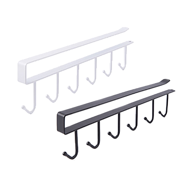 Заводская железная вешалка для гардероба, шкаф без гвоздей, стеллаж для хранения, держатель для кухонных чашек и кружек, крючок в ряд