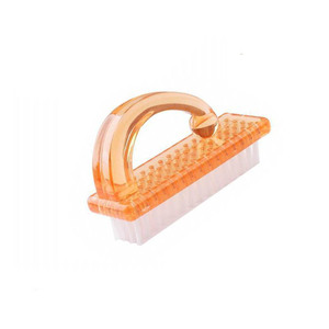 plastic nail cleaning brush plastic finger nail art dust clean brush