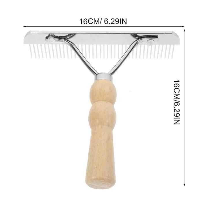 Pin Undercoat Rake Eco-Friendly Simple Style Angled Pin Comb Stainless Steel Undercoat ...