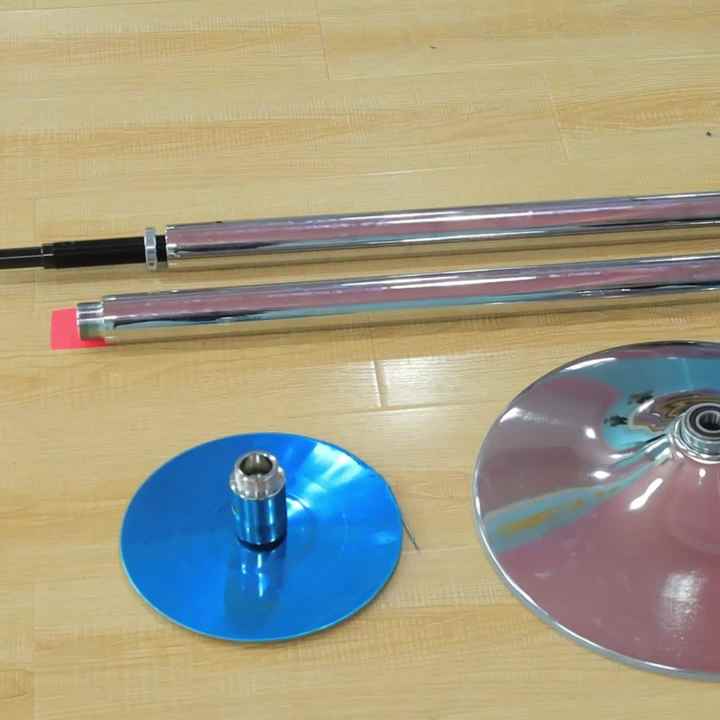 ポールダンスキット 室内用回転式ストリッパーダンスポール 45mm 高さ 
