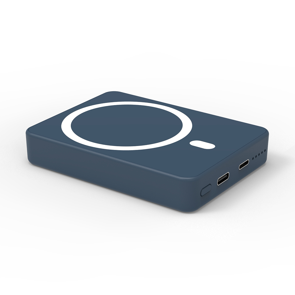 5000 мАч магнит беспроводной зарядки батареи USB-C Дополнительный внешний аккумулятор для iPhone 12 смартфонов серии