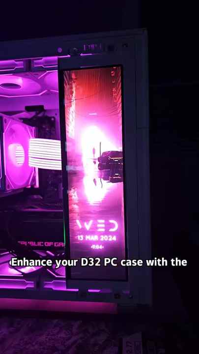 9.1inch 462X1920 Black IPS Monitor for D32 PC Case Monitor