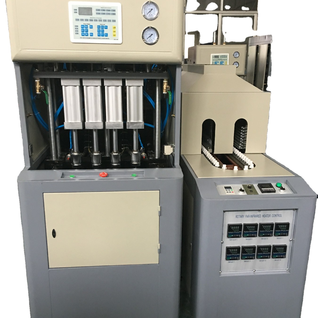 4 полости полуавтоматические выдувные машины