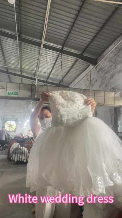 Second Hand Bride Dresses Mermaid White Wedding Dress Wedding Gown Women's  Dresses Wedding Dresses Used Clothes Bale