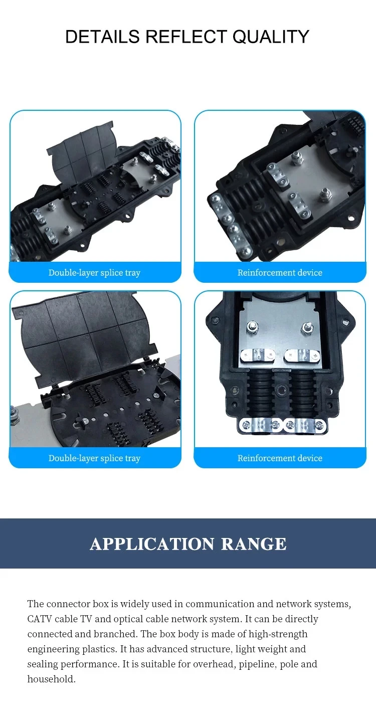 High Quality FTTH FTTB Underground Rack-mount Outdoor Fiber Optic Cable Splicing Join Junction Enclosure Terminal  Box