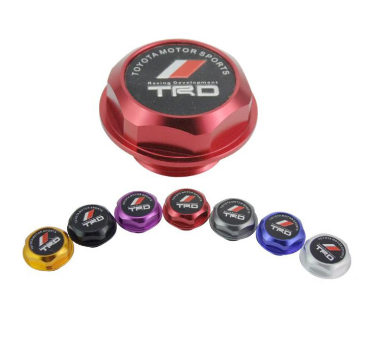 Универсальный алюминиевый гоночный автомобиль модификация автомобиля круглая масляная крышка двигателя mugen крышка бака топливный наполнитель хромированная крышка для Toyota