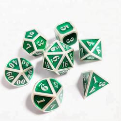 alibaba online shopping embossed with different color electroplated metal dice set custom dice for sale