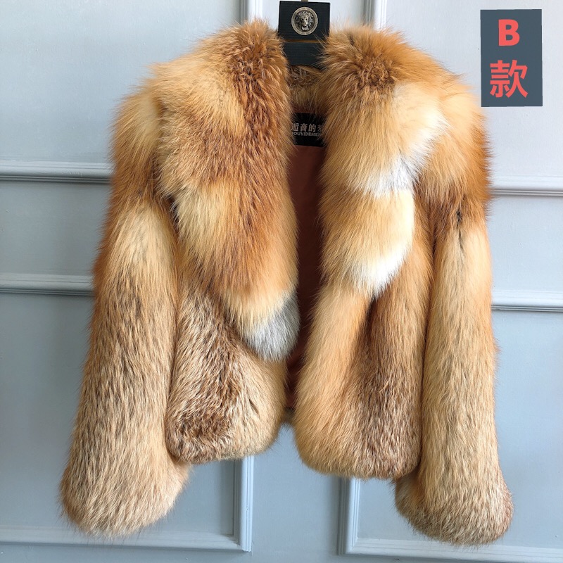 Top Sale Fashion Warm Winter Jacket for Women Thicken Soft High Quality Genuine Real Fur Coat fox fur coat women