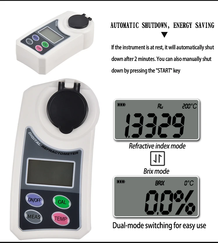 Stable Digital Refractometer 0-55% Brix