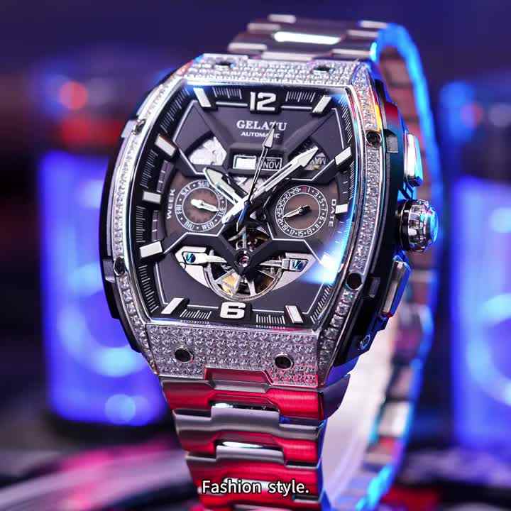 Gelatu 6016 Original Automatic Watch Stainless Steel Strap