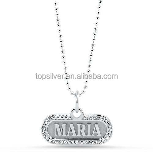 2023 lady Necklace Designs Personalized Diamond Name Necklace