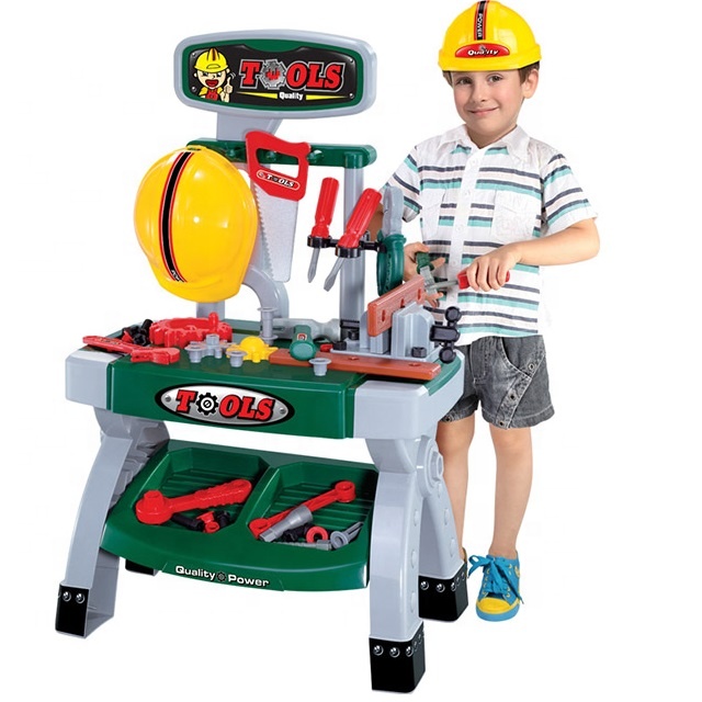 Детский верстак набор инструментов детские игровые наборы инструментов для малышей, детский рабочий скамья набор инструментов