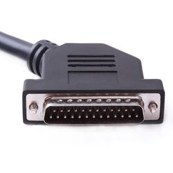 D Sub-Cabo moldado, DB25 Masculino/45 Grau Saída À Direita Masculino