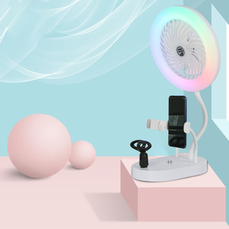 Хорошее качество, видео-чат, селфи, тату, Нейл-арт, микрофон, подставка для телефона, вентилятор с заполняющим светом