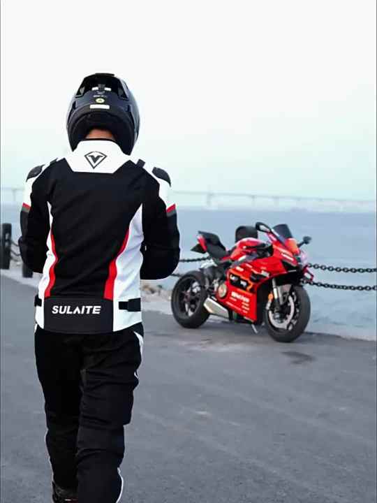 SULAITE ライディングジャケット 黒白 最新型モデル SULAITE Motorbike