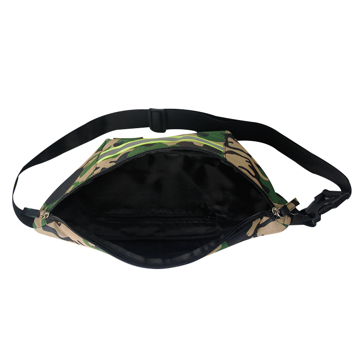 Camouflage logo personalizzato riflettente uomini viaggi sport in esecuzione marsupio marsupio