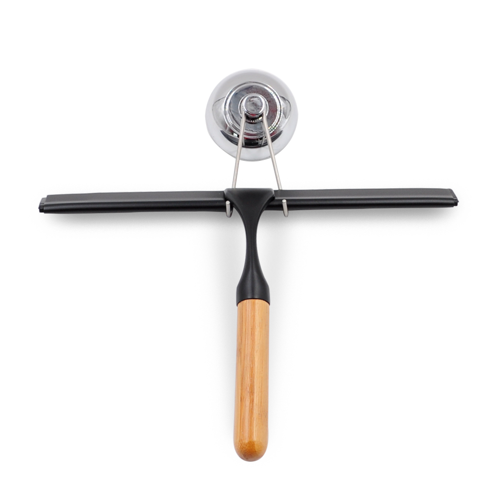 FREE SAMPLE Glass Window Squeegee Cleaner Shower Bathroom Mirror Rubber Wiper With Suction Hook