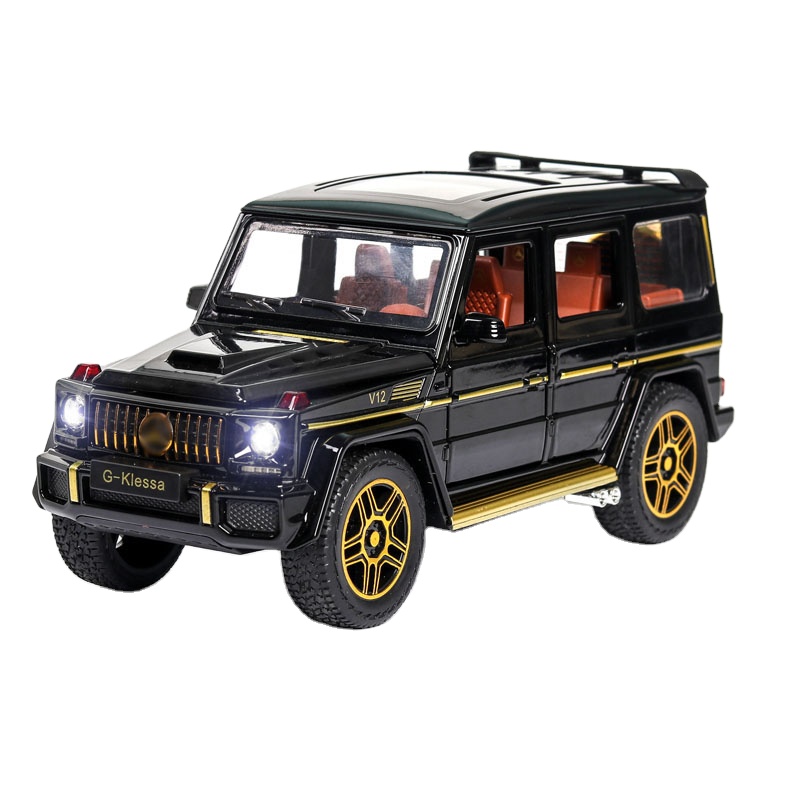 Модель внедорожника G63, модель автомобиля из сплава, литая в масштабе 1:24, игрушечный автомобиль, металлическая тянущаяся детская игрушка, коллекционные предметы