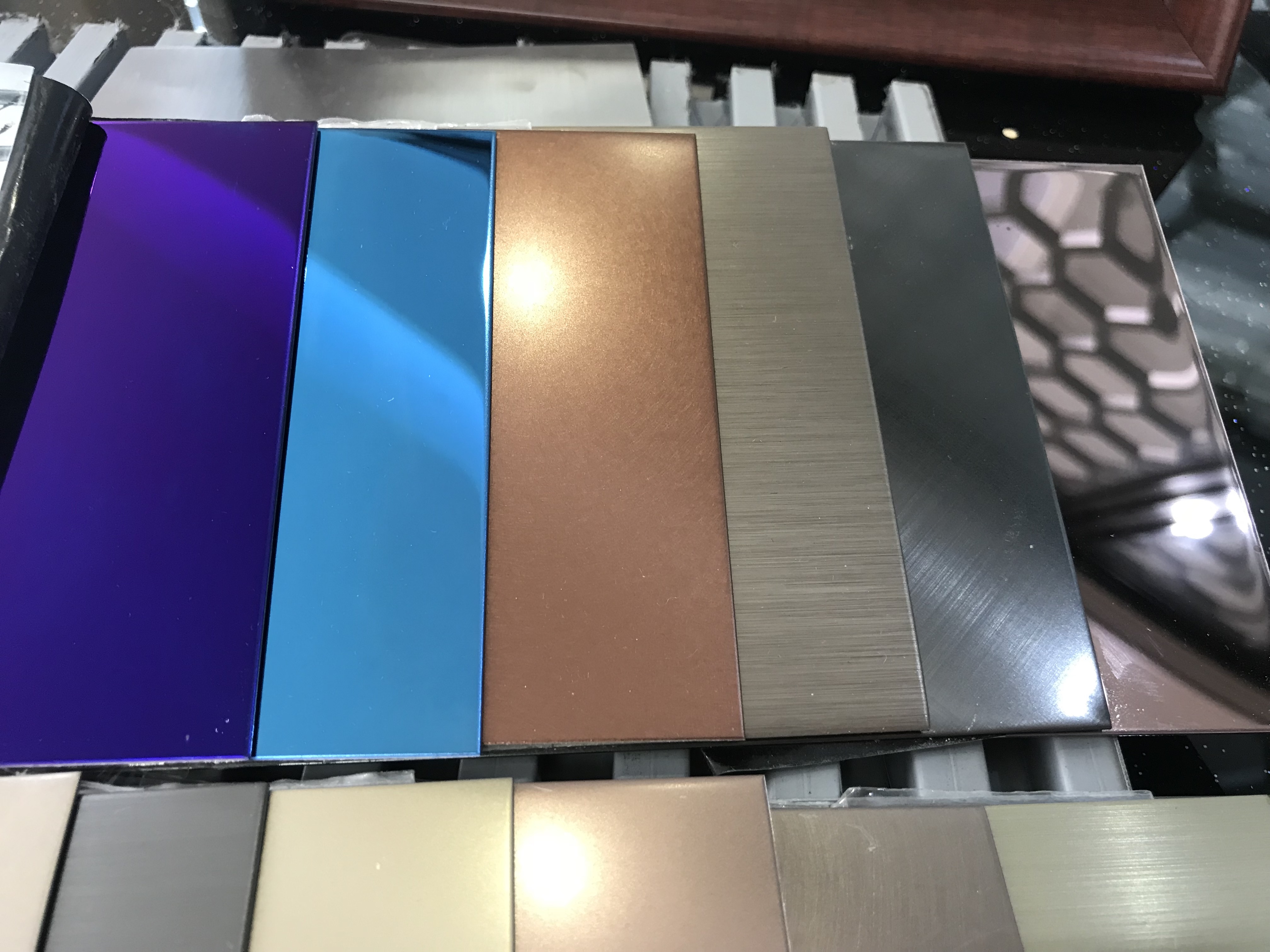 彩色镜面抛光不锈钢板压花 pvd 彩色涂层板竞争颜色不锈薄板 - buy