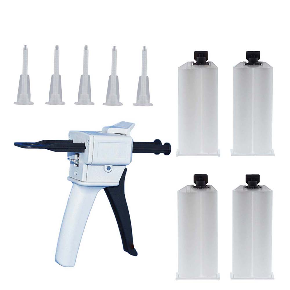 Силиконовый резиновый диспенсер, Конвейерный пистолет, клейкий Дозирующий смеситель, соотношение 1:1 и 2:1, ручной двойной картридж
