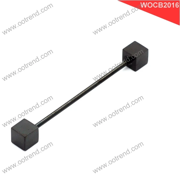 Оптовая продажа кубик квадратный голова воротник булавка воротник бар