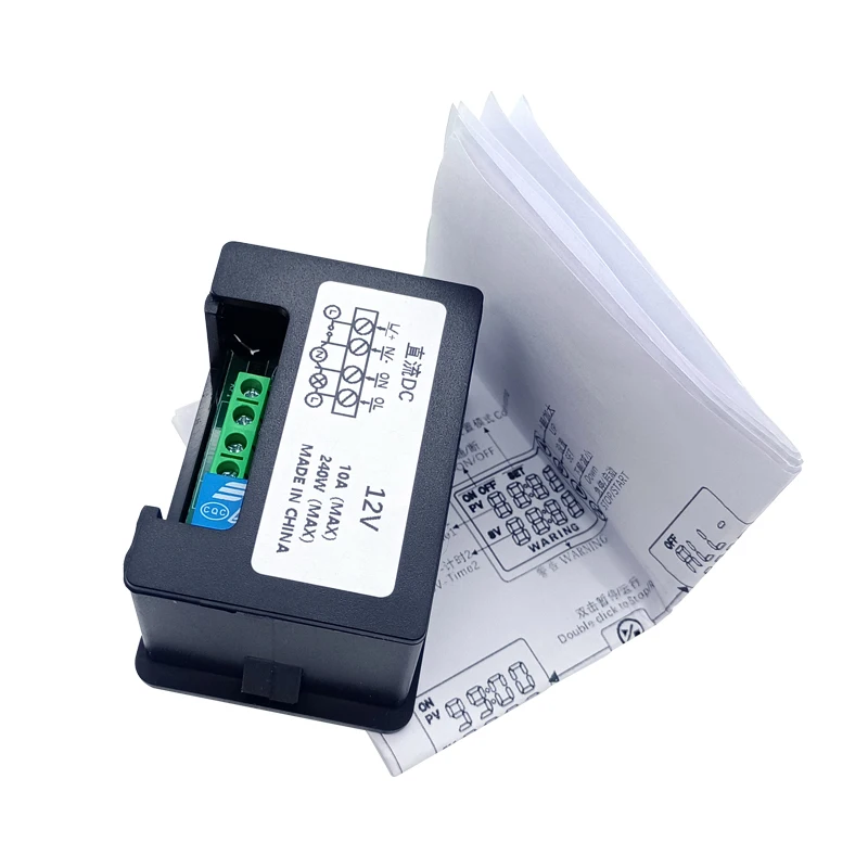 Adjustable Timing Relay AC 110V 220V 12V Digital Programmable Time Delay Relay Dual LCD Display Cycle Timer Control Switch(图2)