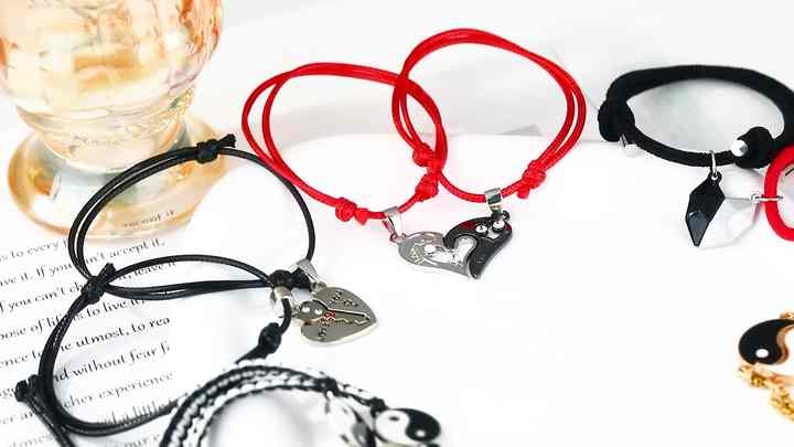 Couple Heart Necklace Matching Puzzle Cat Pendant Jewelry