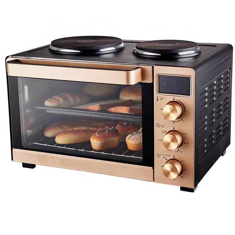 35L mini toaster oven with hot plate