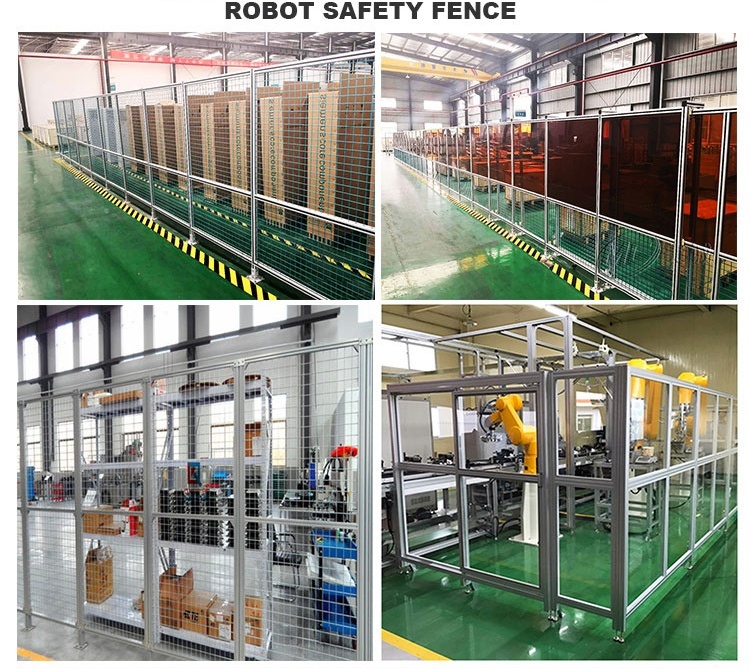 Industrial safety wire mesh fence for robot automation and machine tool