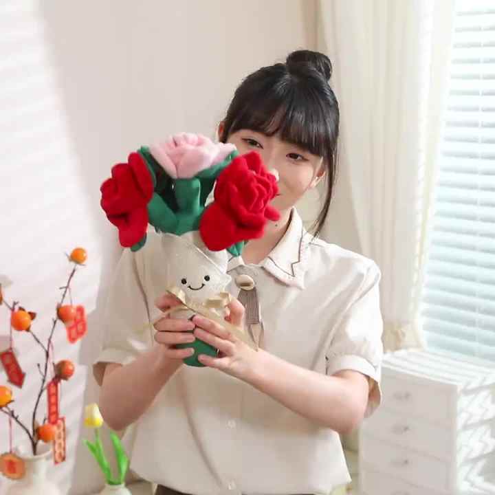 30CM Love Rose Bouquet Romantic Valentine's Day Gift Plush Roses for Girlfriend Plush Toy Stuffed Animal Toy| Alibaba.com 30CM Love Rose Bouquet Romantic Valentine's Day Gift Plush Roses for Girlfriend Plush Toy Stuffed Animal Toy| Alibaba.com
