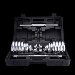 Fitness weightlifting suit dumbbells adjustable dual-purpose barbell men's arm muscle exercise equipment full weight dumbbell