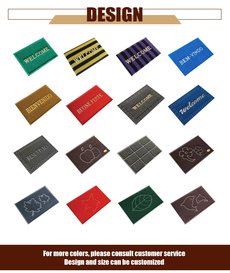 Embossed welcome design pvc cushion mat for outdoor(图14)