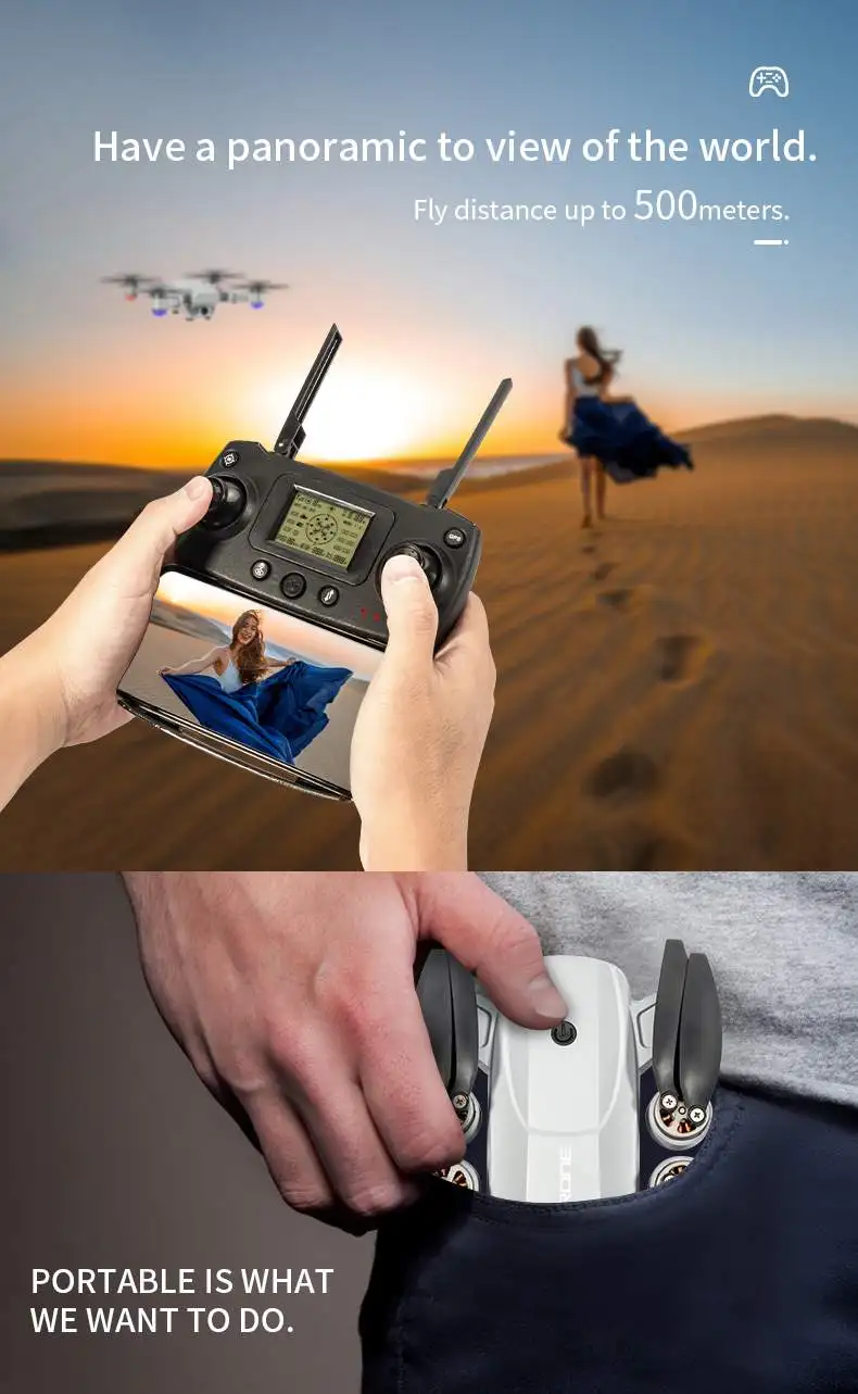 JJRC X16 Drone, fly distance up to 50ometers: portable is what we want to