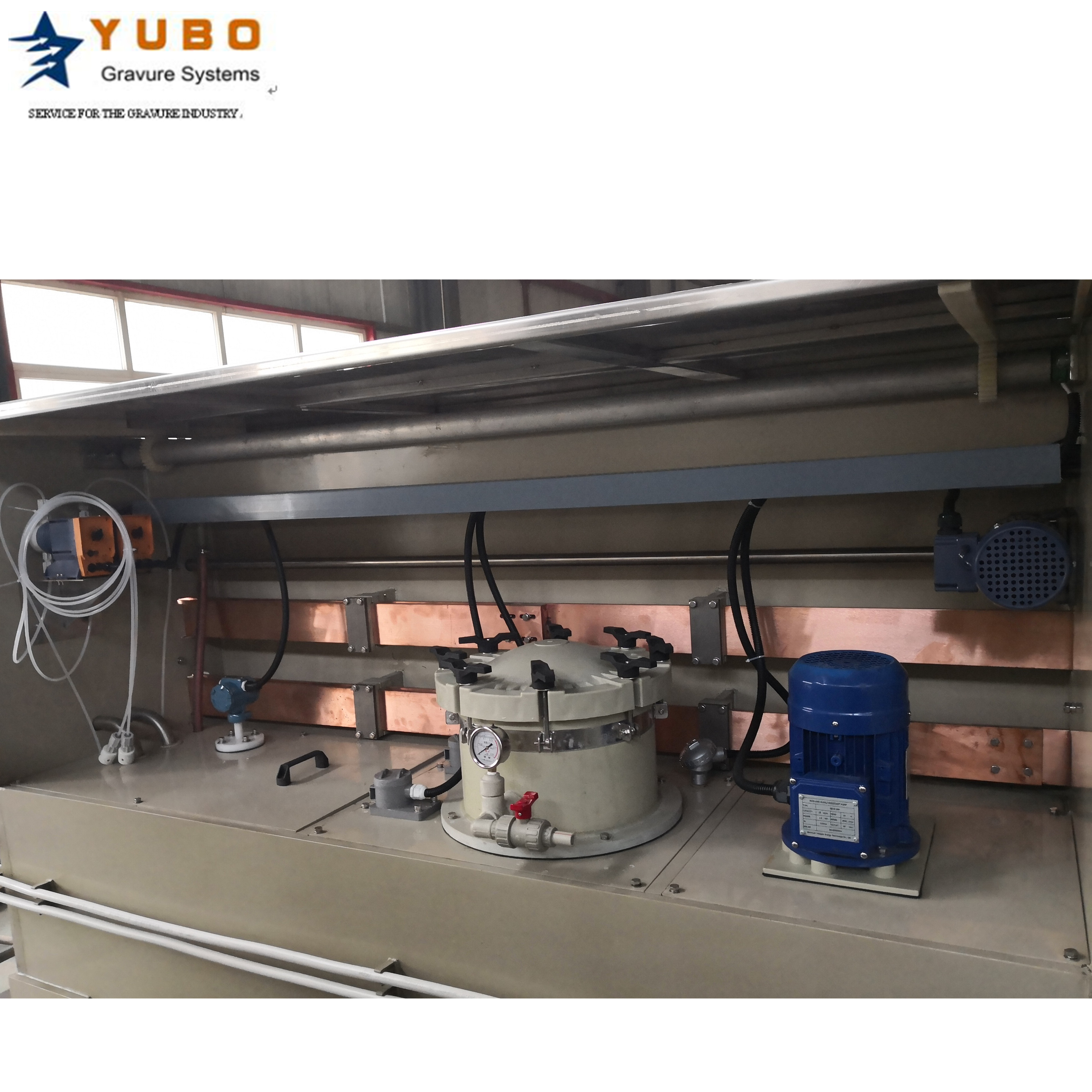 Линия медного покрытия, линия медного покрытия, линия внутренних резервуаров из гальванической меди для гравюры