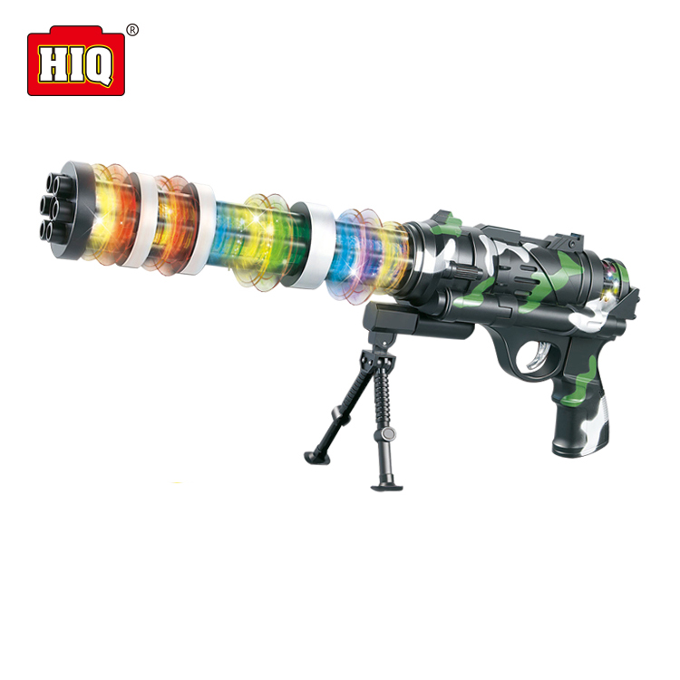 Сумасшедший мощный пластиковый игрушечный пистолет, электронная игрушка с мигающим звуком