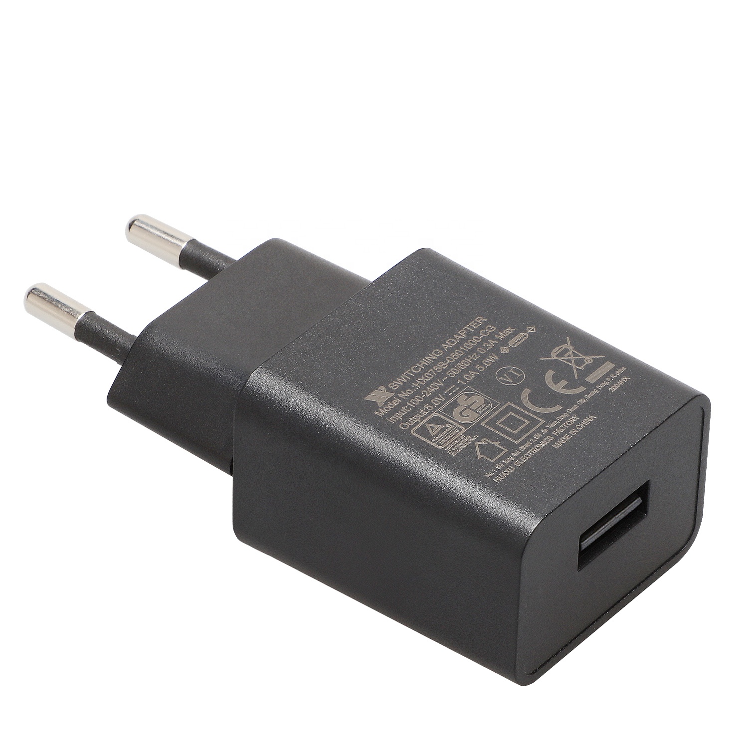 CE GS EMC ERP LVD кабель USB с сертификацией настенные адаптеры питания зарядное устройство для розетки ЕС 5В 1A 1.2A 1.5A сила тока на одном порте адаптер питания