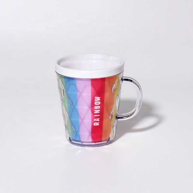 Цветная Вертикальная чашка Girlwill с узором, индивидуальный логотип, поддержка OEM/ODM, кофейная чашка, оптовая продажа