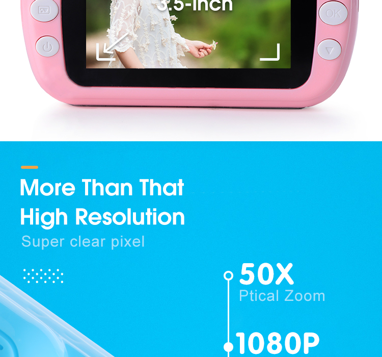 2020 Innovative STEAM Educational Photo Printing Video Shooting Low Price Camera for Girls & Boys