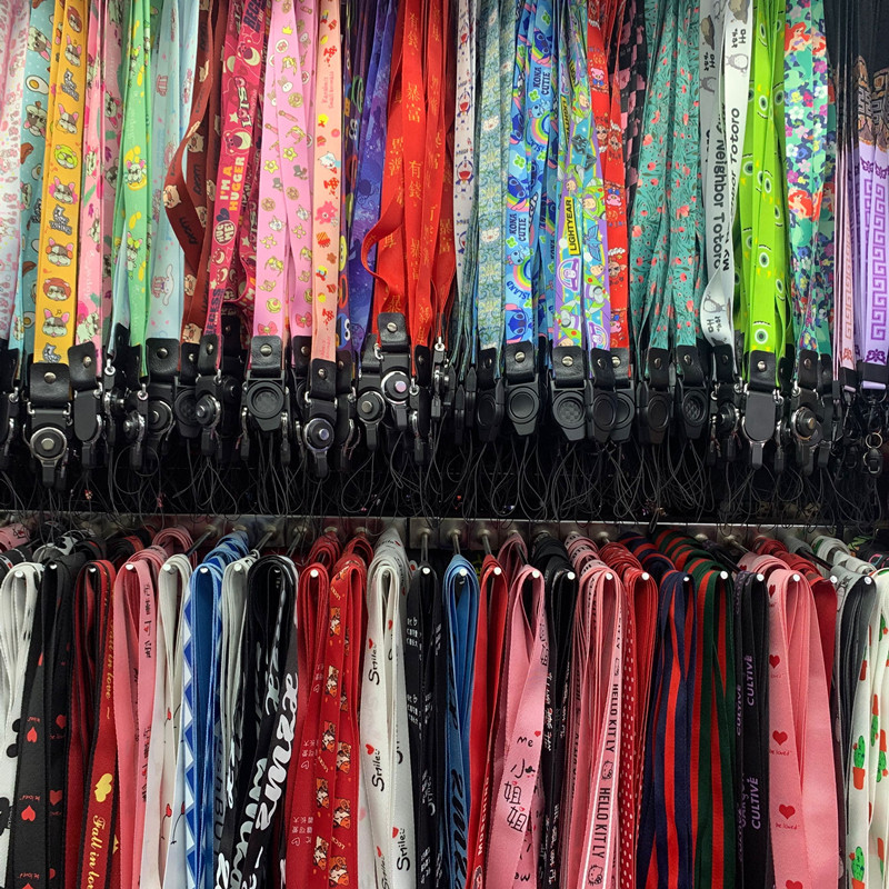 Новинка 2020, Роскошный дизайнерский ремешок для мобильного телефона, модный ремешок на шею, нейлоновый полиэфирный брелок для ключей, индивидуальный ремешок