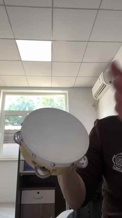 Custom Wooden Tambourine with Jingle Bells - Drum Enthusiasts