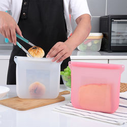 Fresh Sealed Reusable Food Grade Silicone Food Storage Sandwich Bag