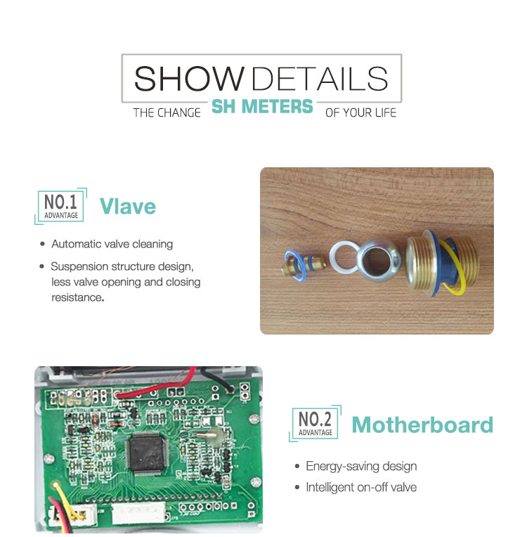 Dn15 water metering AMR digital LoRa lorawan smart water meter