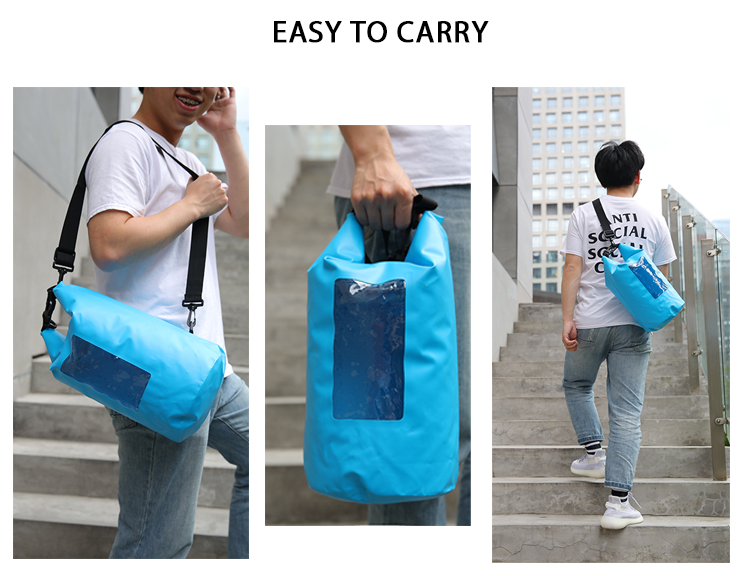 product-750-576 Outdoor Wholesale Ocean Pack 5L 10l 15L 20L Floating Boating Fishing Swimming 500D PVC Ocean Pack Waterproof Dry Bag