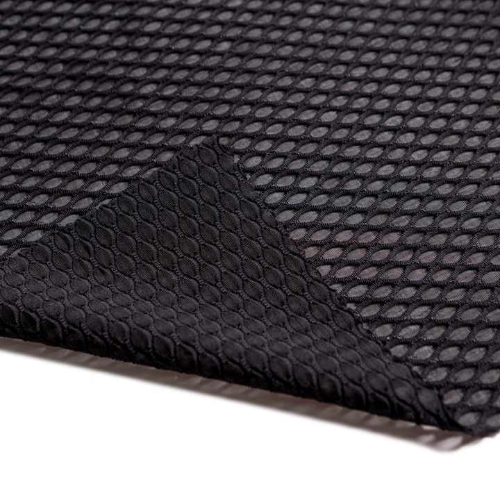 OLYCRAFT Netzstoff Stretch - 5 Yards (4,6m), Schwarz, Polyester-Spandex Für DIY, Hochzeit & Deko