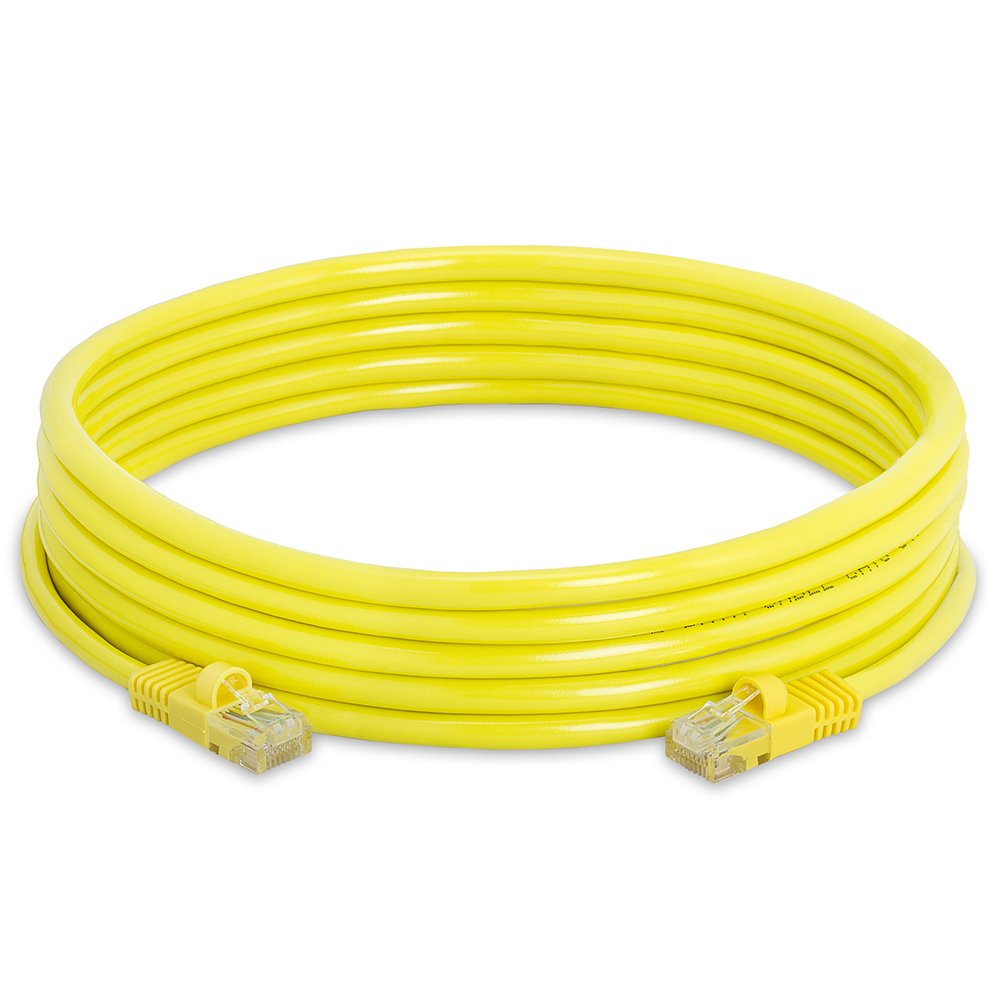Cat5e 3 m 10 ft RJ45 Plug RJ45 Plug Yellow Ethernet Cable Cat5e Cat5e 3 m 10 ft RJ45 Plug RJ45 Plug Yellow Ethernet Cable Cat5e